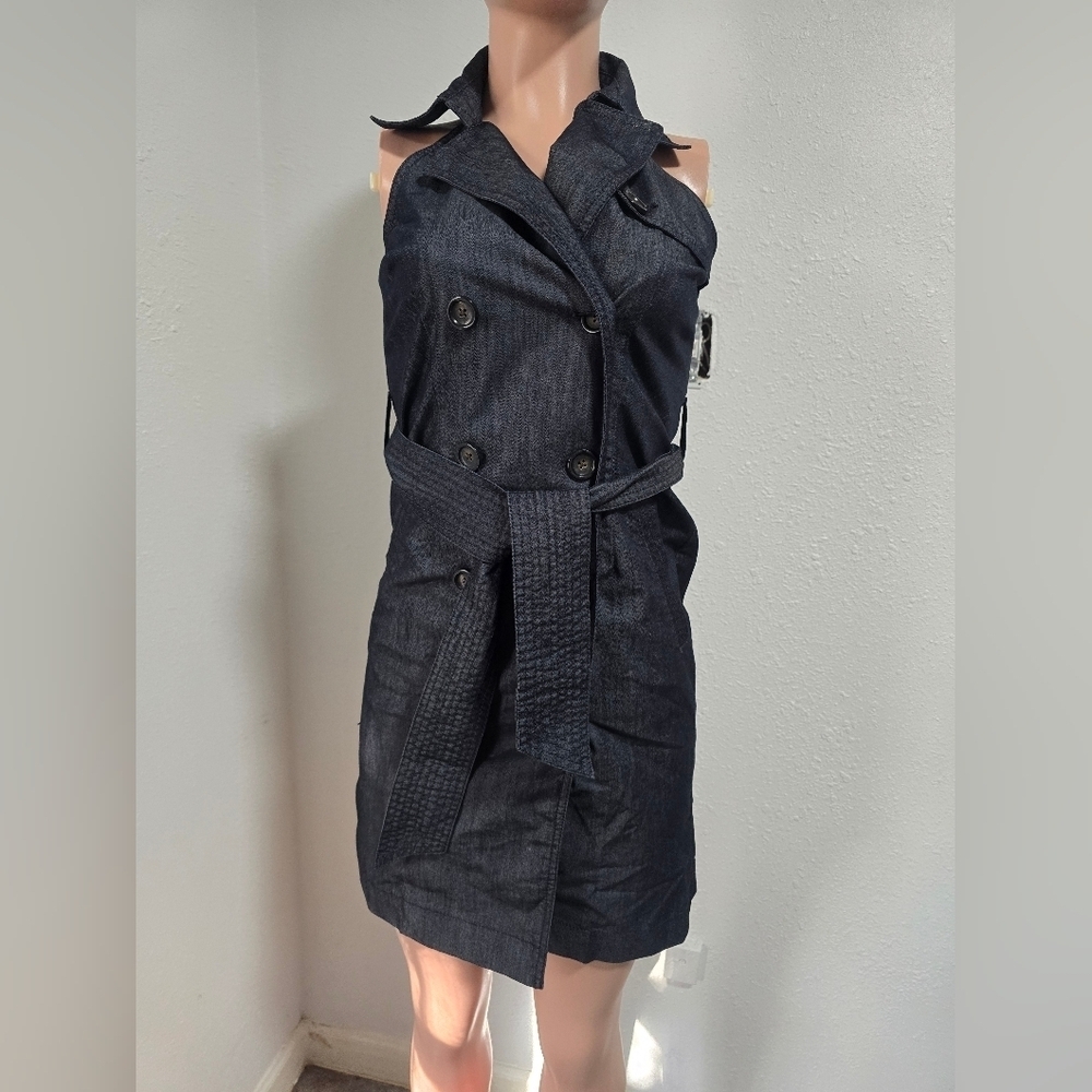 Ann Taylor Dark Blue Denim Dress